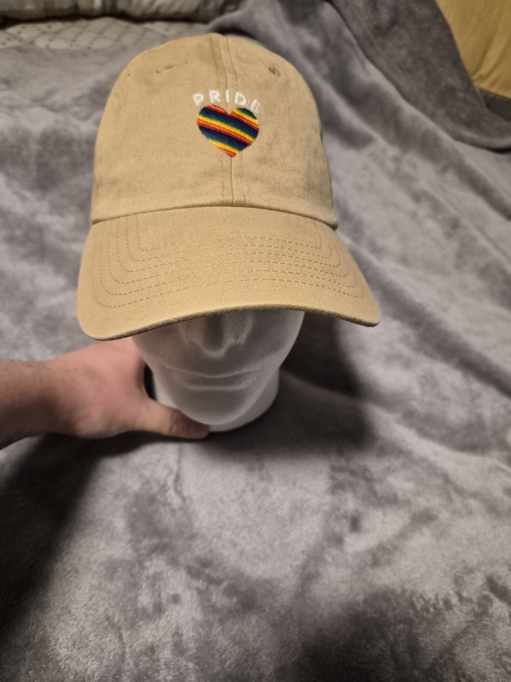 Target Tan Pride Heart Embroidered Baseball Cap